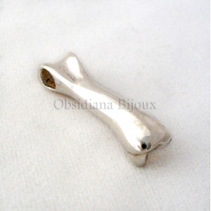 Pendentif Argent Os "Tibia"