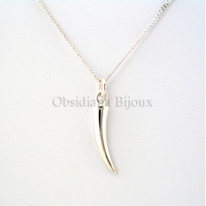 Collier dent de requin Argent "Requin"