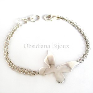 Bracelet papillon Argent "Butterfly"