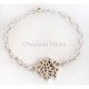 Bracelet Fleur Argent "Paques"