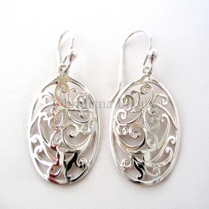 Boucles d'Oreilles "Vitrail" plates