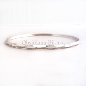 Bracelet argent massif "Muñequita"