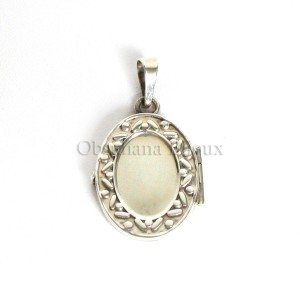 Pendentif Argent, porte photo "Toujours avec moi"  