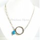 Collier Cercle Pierres et Argent « Sweet »