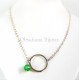 Collier Cercle Pierres et Argent « Sweet »