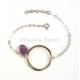 Bracelet Cercle Pierres et Argent « Sweet »