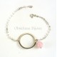 Bracelet Cercle Pierres et Argent « Sweet »