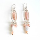 Boucles D'Oreilles Argent et Perles "Secret de la mer"