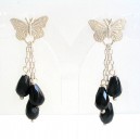 Boucles D'Oreilles "Cocon Onyx"