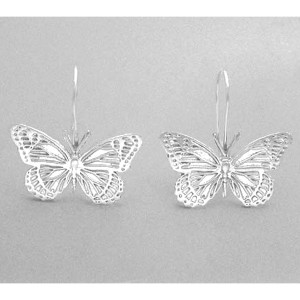 Boucles D'Oreilles Argent "Papillon"