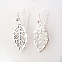 Boucles D'Oreilles Argent "Feuille"