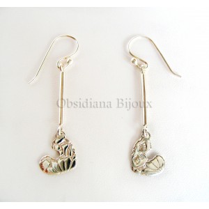 Boucles D'Oreilles Cœur Argent "Quore"