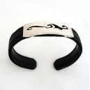 Bracelet Argent et Cuir "Maori"