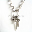 Collier homme Argent "Chevalier"