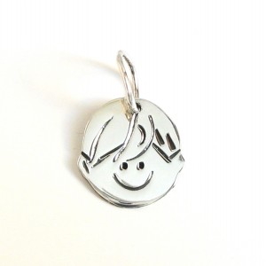 Pendentif enfant argent massif